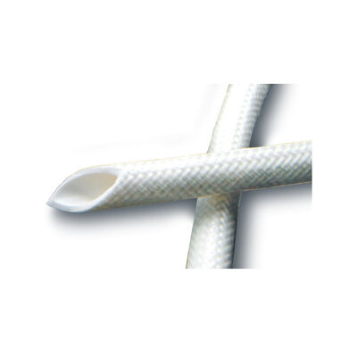 Guter Preis Excellent Tear Strength Silicone Fiberglass Sleeve 50mm Width Heat Resistant Insulation Sleeve Ideal for Cable Harness and Wire Protection Online