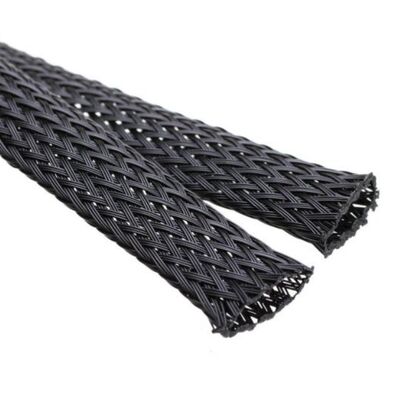 Guter Preis Environment friendly PET high flame-retardant expandable braided sleeving 25inch suitable for automotive wire harnesses and anti-chew home and office wire management Online