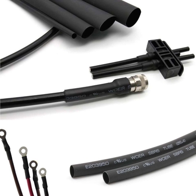 Guter Preis 3.2mm Doppelwand-Hitze-Psychiaters-Rohr-Polyolefin-Schwarzes 1mm Online