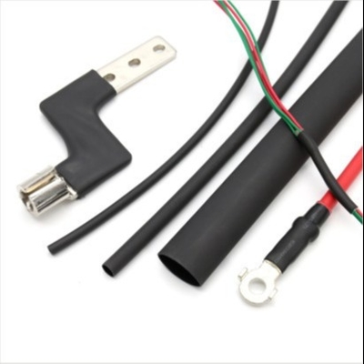 Guter Preis 3/32 2.4mm schwarze Halogen-freie Doppelwand-klebender Hitze-Psychiaters-Rohr-Polyolefin-Schläuche Online