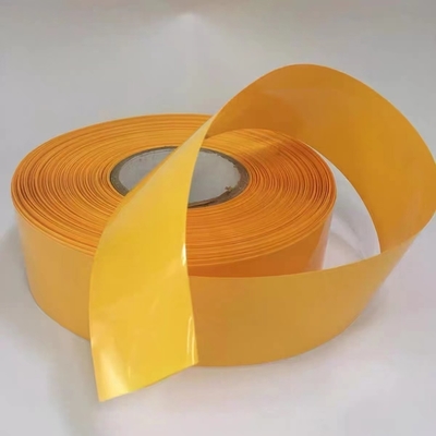 Guter Preis Gelber 400mm Batterie-Psychiaters-Verpackung 18650 0.12mm PVC-Isolierungs-Schutz Online