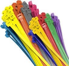 Guter Preis Selbst PA66, der Nylonbeständige 250mm verschiedene farbige Zipuvbindungen der kabelbinder-1mm zuschließt Online